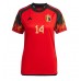 Billige Belgien Dries Mertens #14 Hjemmebane Fodboldtrøjer Dame VM 2022 Kortærmet